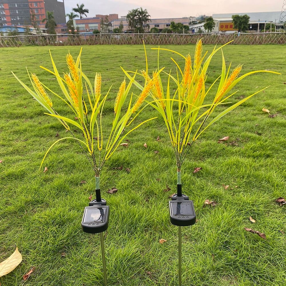 2-piece pack solar wheat ear lights Stornfield