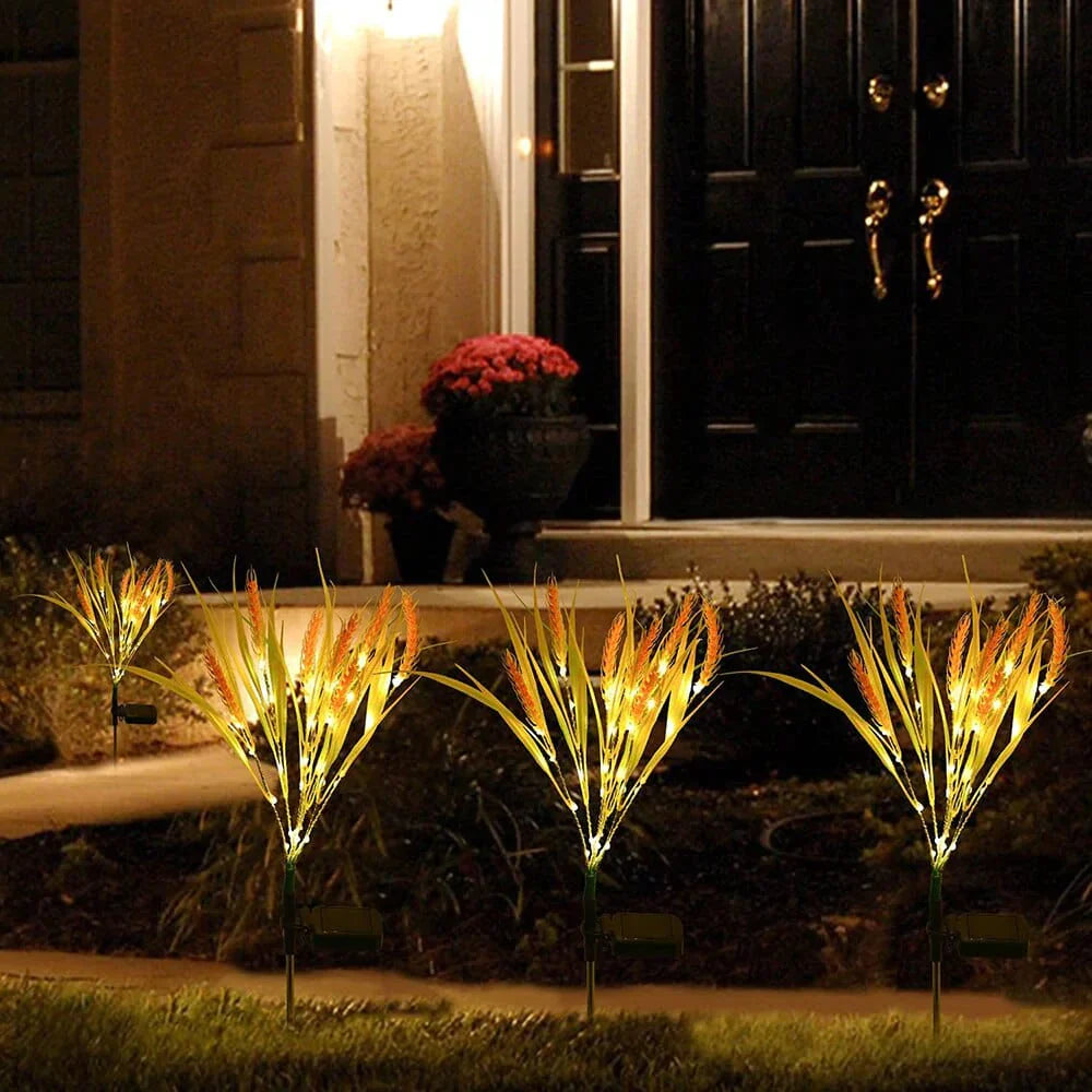 2-piece pack solar wheat ear lights Stornfield