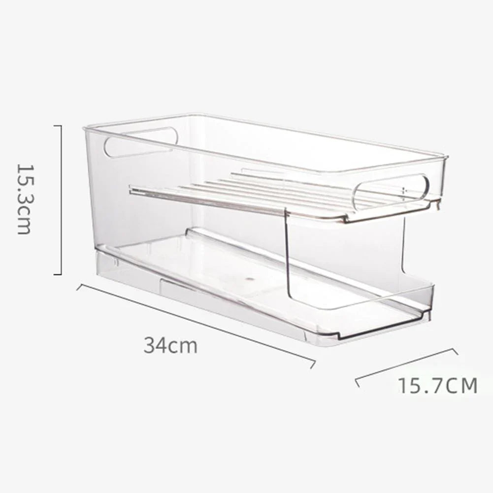2-Tier Roll Transparent Organizer Holder Stornfield
