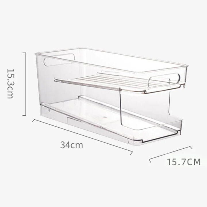 2-Tier Roll Transparent Organizer Holder Stornfield