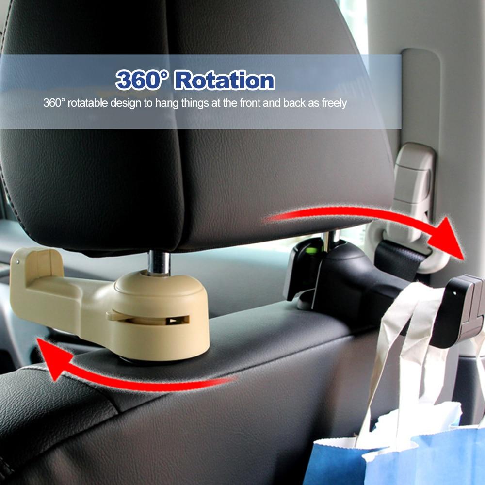 2 in 1 Car Headrest Hook with Fan | Stornfield
