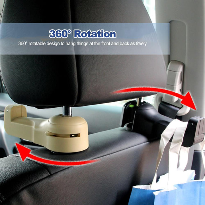 2 in 1 Car Headrest Hook with Fan | Stornfield