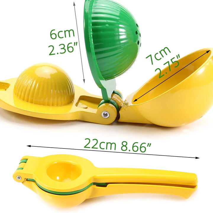 2-In-1 Aluminum Lemon Lime Squeezer and Hand Manual Citrus Juicer | Stornfield