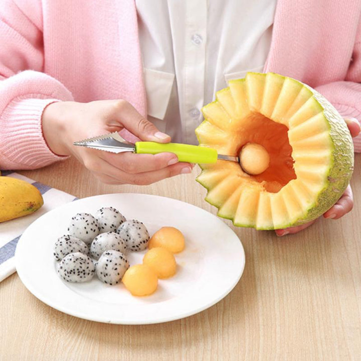 2 In 1 Ice Cream Ball Spoon Double Stainless Steel Carving Knife | Stornfield