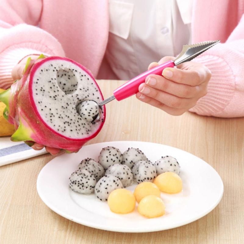 2 In 1 Ice Cream Ball Spoon Double Stainless Steel Carving Knife | Stornfield