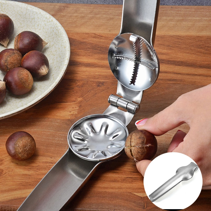 2 In 1 Stainless Chestnut Machine Chestnut Cutter Chestnut Opener | Stornfield