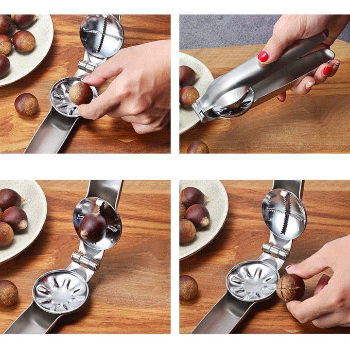 2 In 1 Stainless Chestnut Machine Chestnut Cutter Chestnut Opener | Stornfield