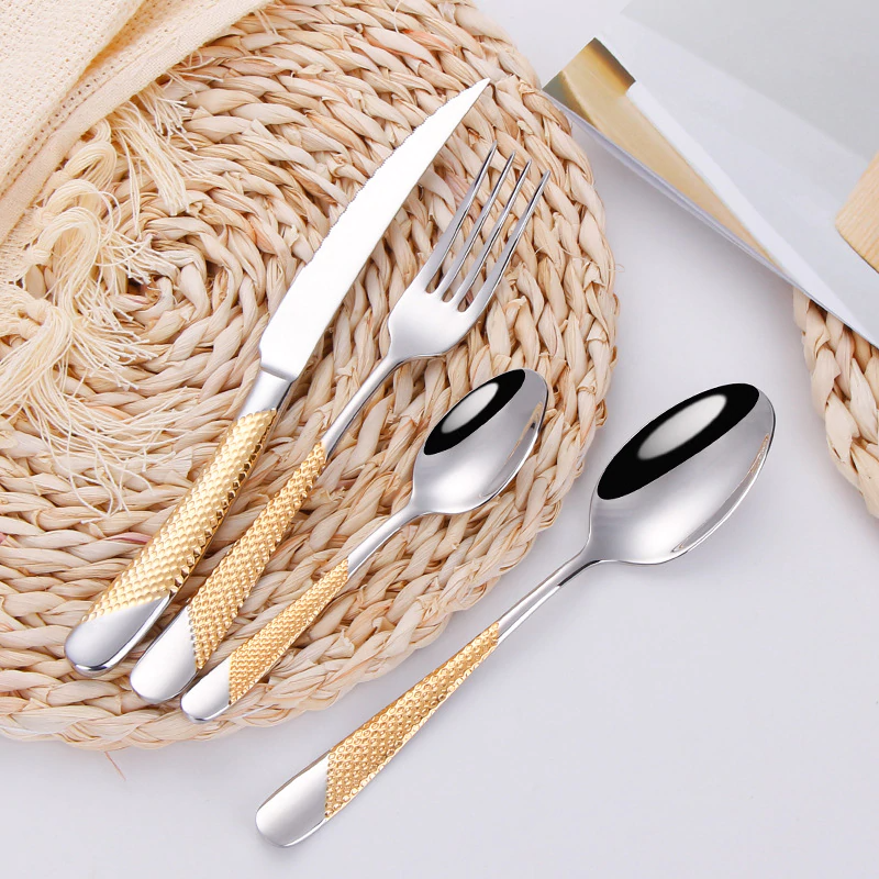 Ferran Textured Stainless Steel Cutlery Set | Stornfield