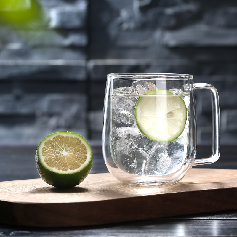 Handmade DouStornfielde Thermal Insulated Glass Mug | Stornfield
