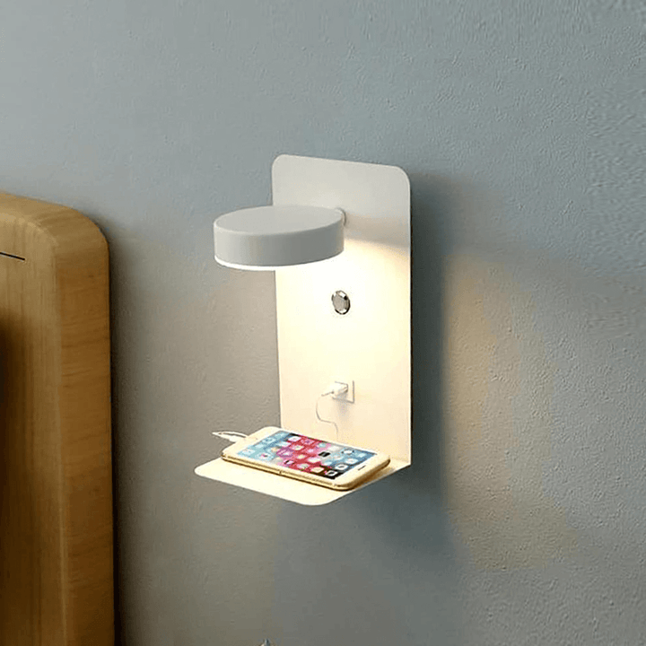 Stornfield | Night light with charger - BrightHub - 330° Rotation - Charging station