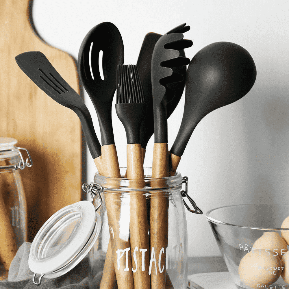 9 Pcs Silicone Kitchen Utensils Set | Stornfield