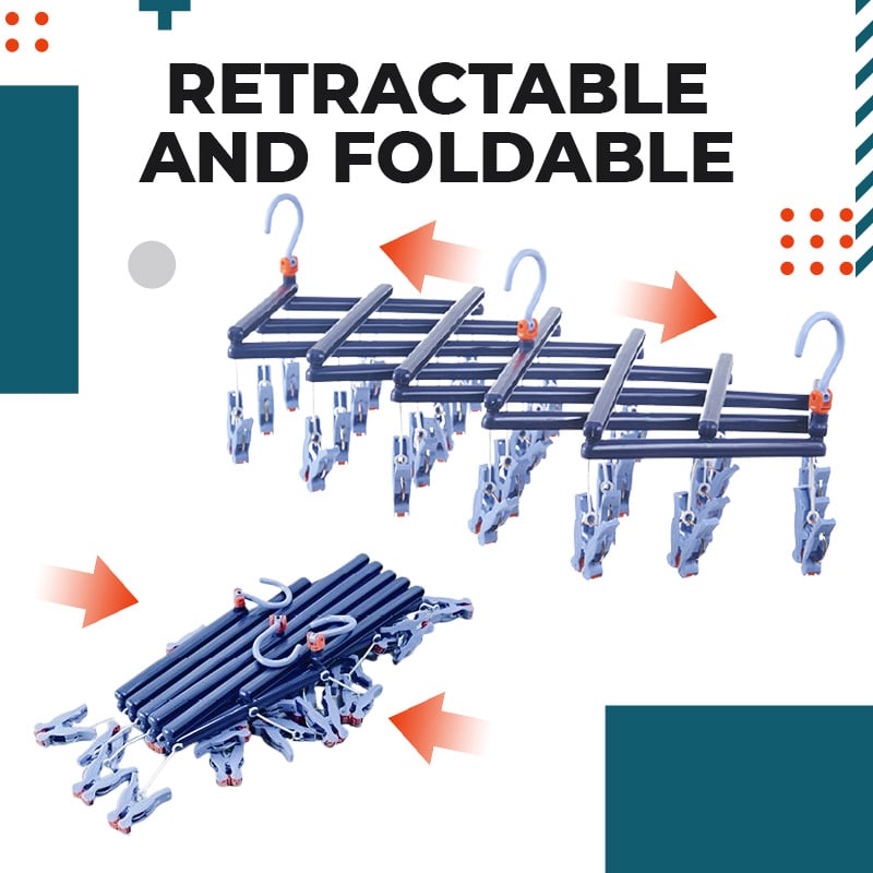 Foldable and multi-functional multi-head drying rack | Stornfield