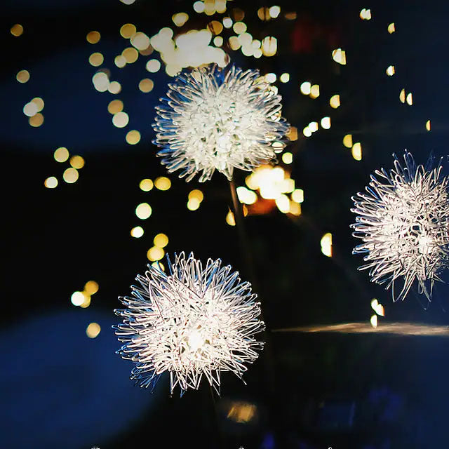 Stornfield | 2-Pack : lumières de jardin à dandelion solaires extérieures
