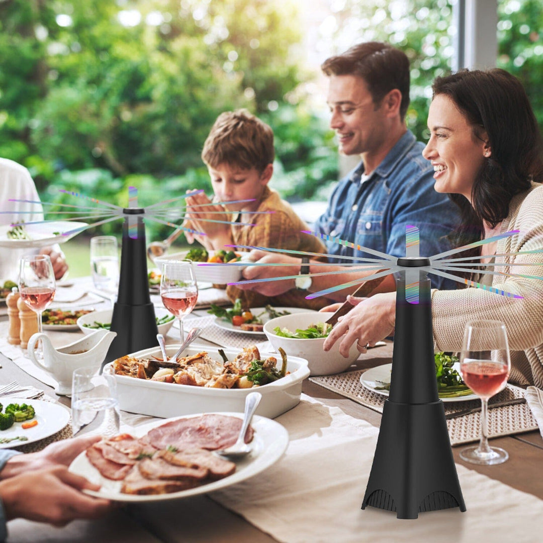 Stornfield | 2-pack: Portable Fan with Reflective Fly Repellent, Rechargeable Battery-Operated
