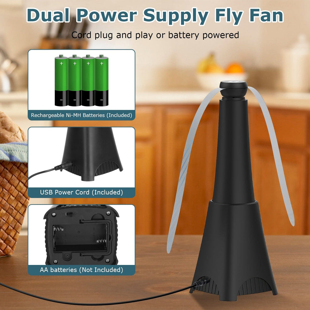 Stornfield | 2-pack: Portable Fan with Reflective Fly Repellent, Rechargeable Battery-Operated