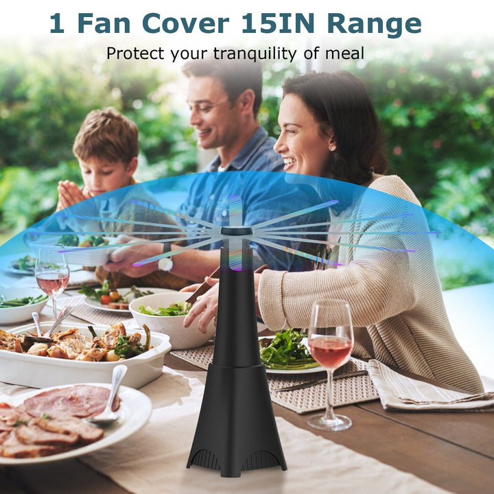Stornfield | 2-pack: Portable Fan with Reflective Fly Repellent, Rechargeable Battery-Operated