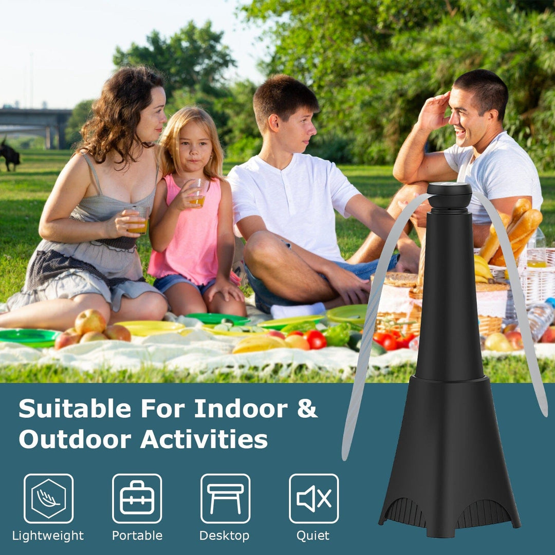 Stornfield | 2-pack: Portable Fan with Reflective Fly Repellent, Rechargeable Battery-Operated