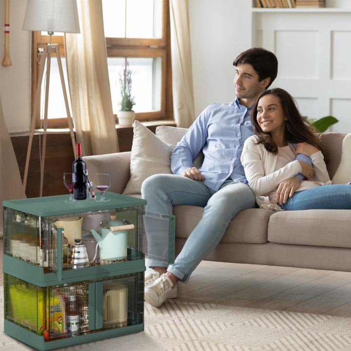 Stornfield | 2 Pieces: Stackable and Collapsible Storage Containers with Lids