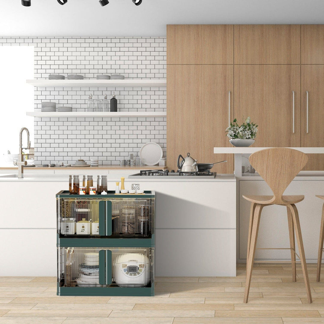 Stornfield | 2 Pieces: Stackable and Collapsible Storage Containers with Lids