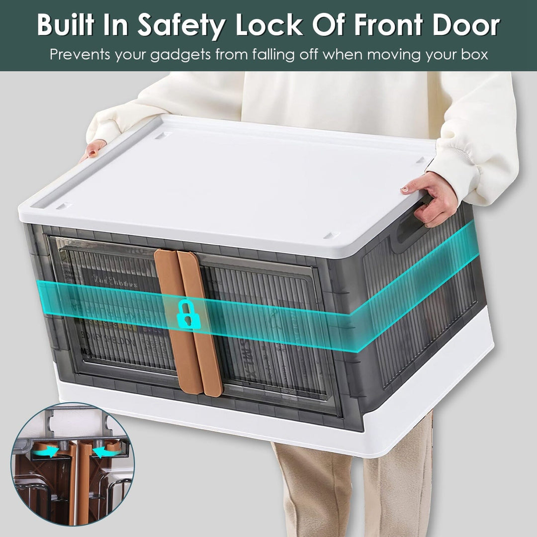 Stornfield | 2 Pieces: Stackable and Collapsible Storage Containers with Lids