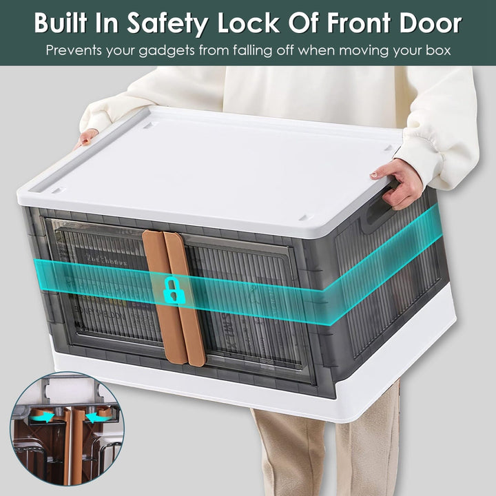 Stornfield | 2 Pieces: Stackable and Collapsible Storage Containers with Lids