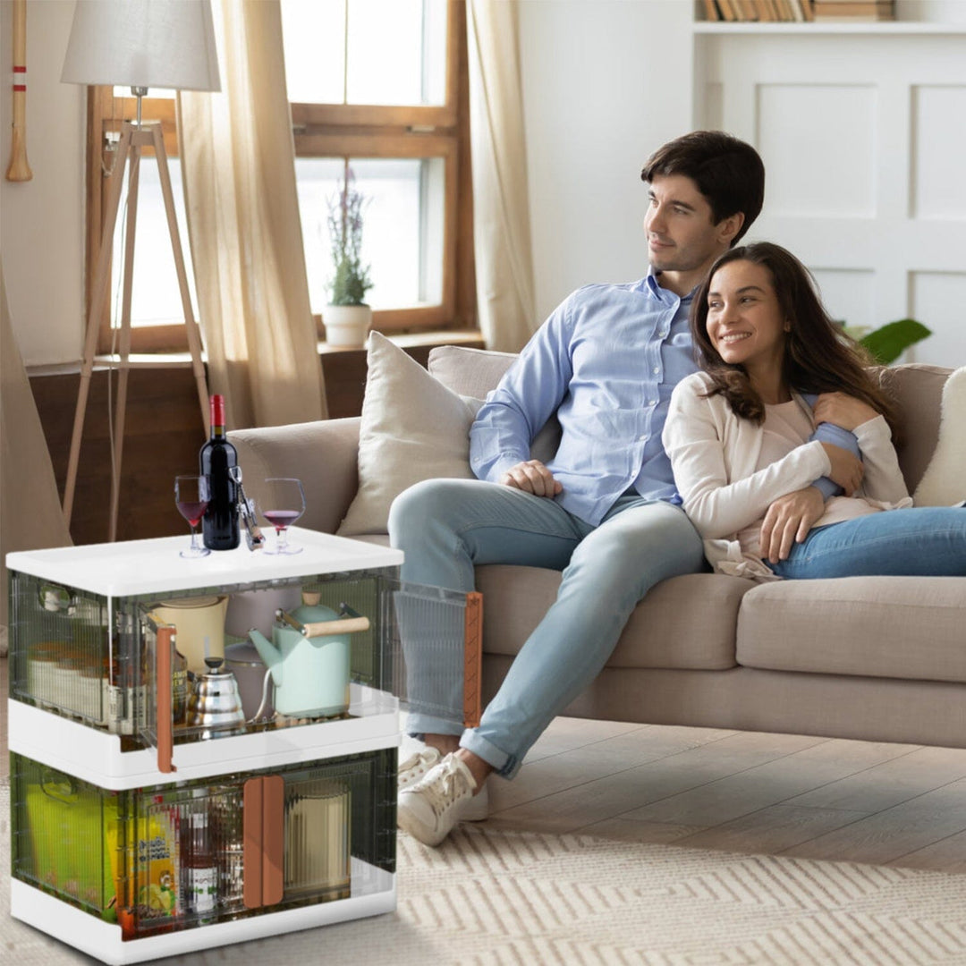 Stornfield | 2 Pieces: Stackable and Collapsible Storage Containers with Lids
