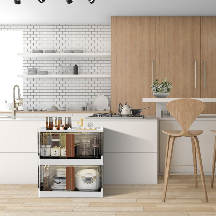 Stornfield | 2 Pieces: Stackable and Collapsible Storage Containers with Lids
