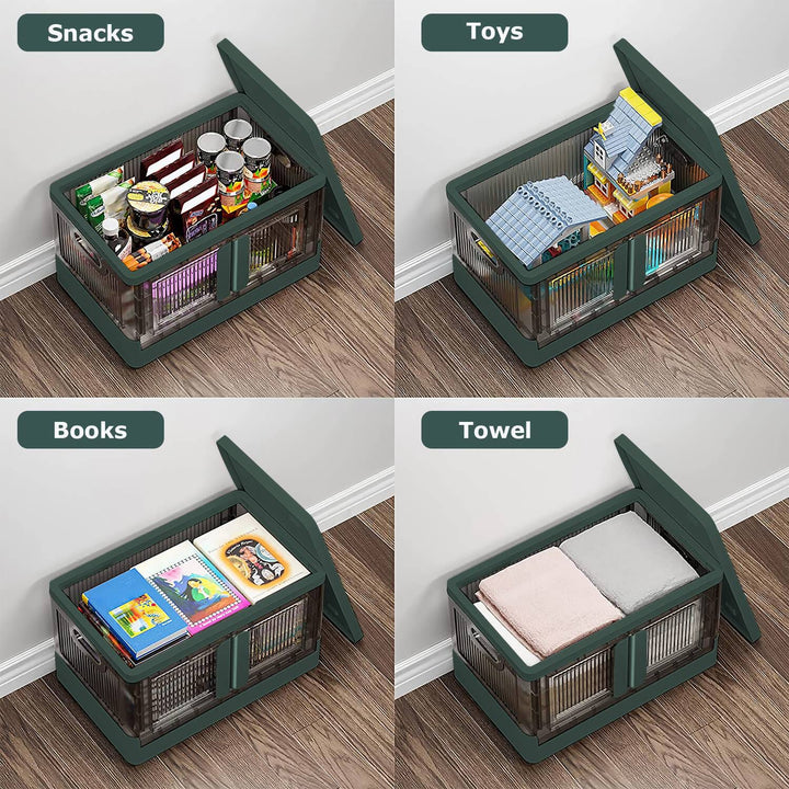 Stornfield | 2 Pieces: Stackable and Collapsible Storage Containers with Lids