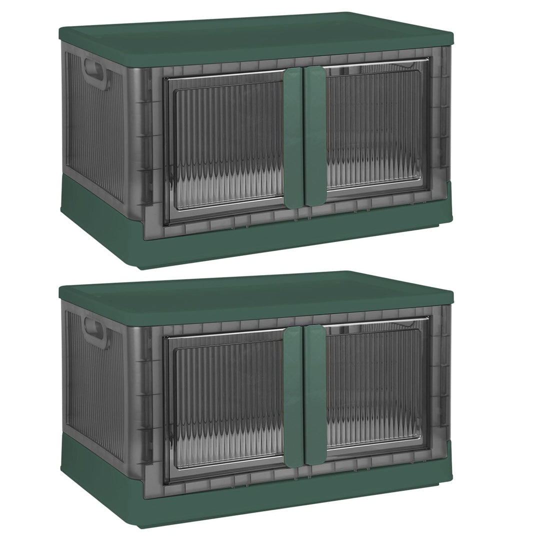 Stornfield | 2 Pieces: Stackable and Collapsible Storage Containers with Lids