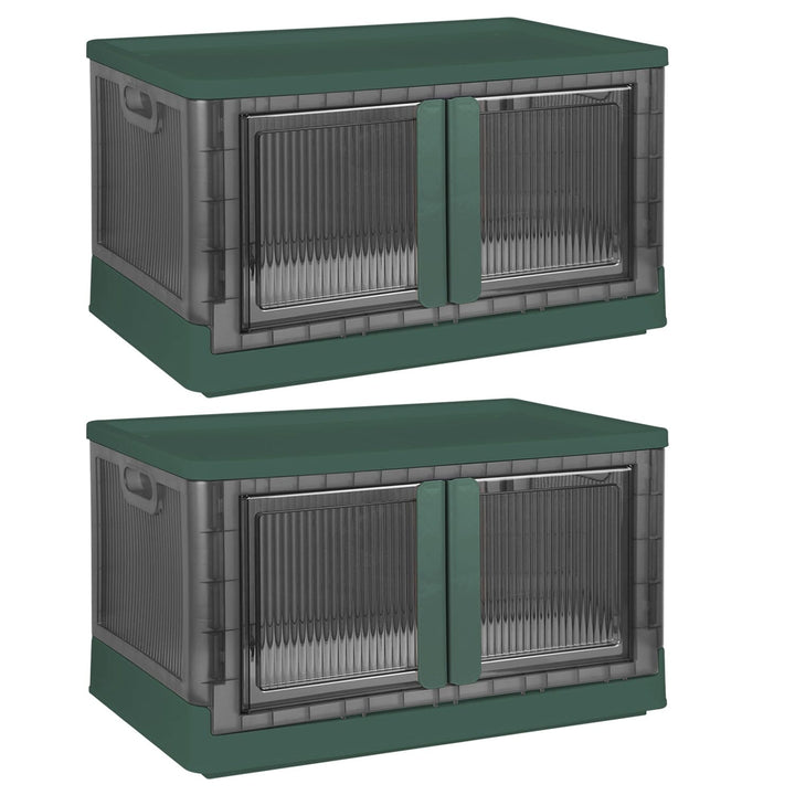 Stornfield | 2 Pieces: Stackable and Collapsible Storage Containers with Lids