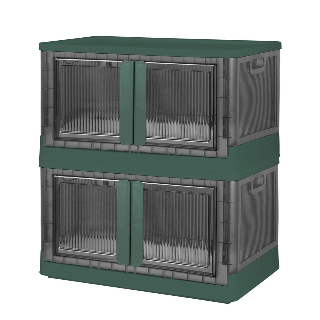 Stornfield | 2 Pieces: Stackable and Collapsible Storage Containers with Lids