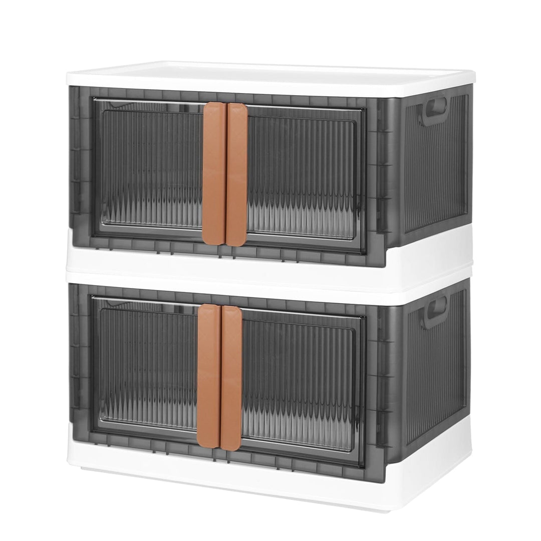 Stornfield | 2 Pieces: Stackable and Collapsible Storage Containers with Lids