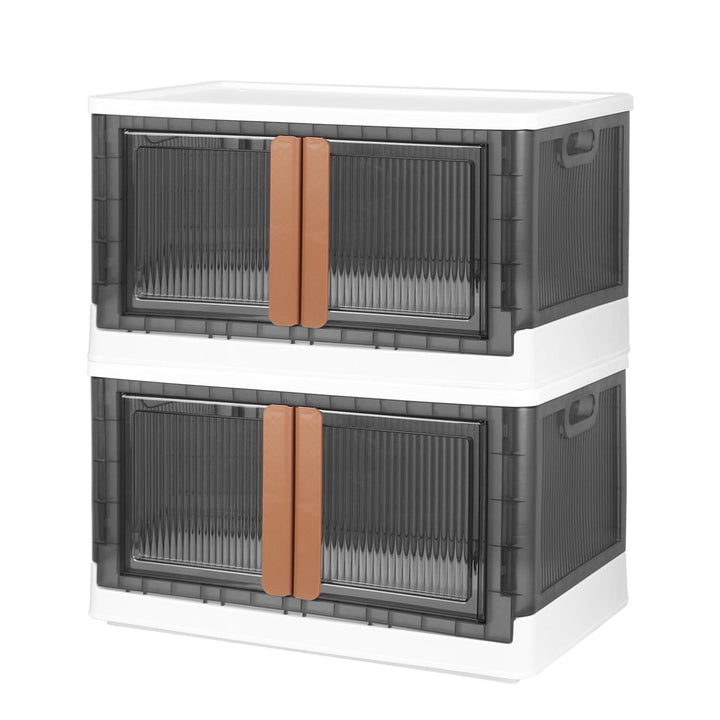 Stornfield | 2 Pieces: Stackable and Collapsible Storage Containers with Lids