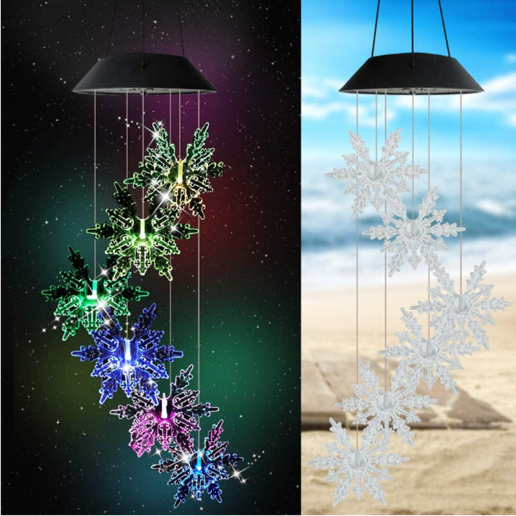 LED Solar Butterfly Wind Chime Garden Hanging Light Stornfield