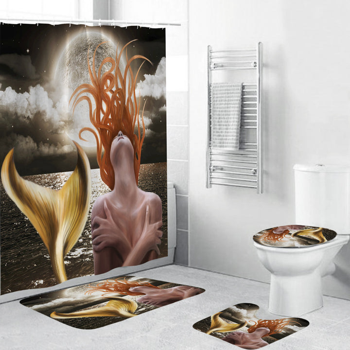 Artistic Mermaid-Themed Bathroom Set Stornfield
