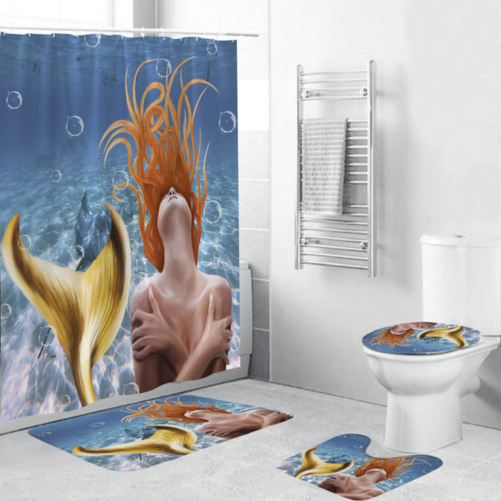 Artistic Mermaid-Themed Bathroom Set Stornfield