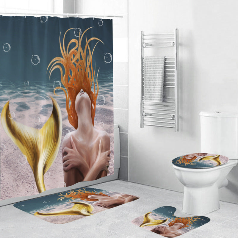 Artistic Mermaid-Themed Bathroom Set Stornfield