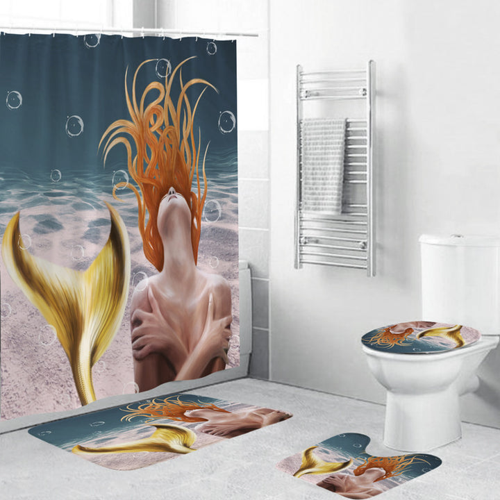 Artistic Mermaid-Themed Bathroom Set Stornfield