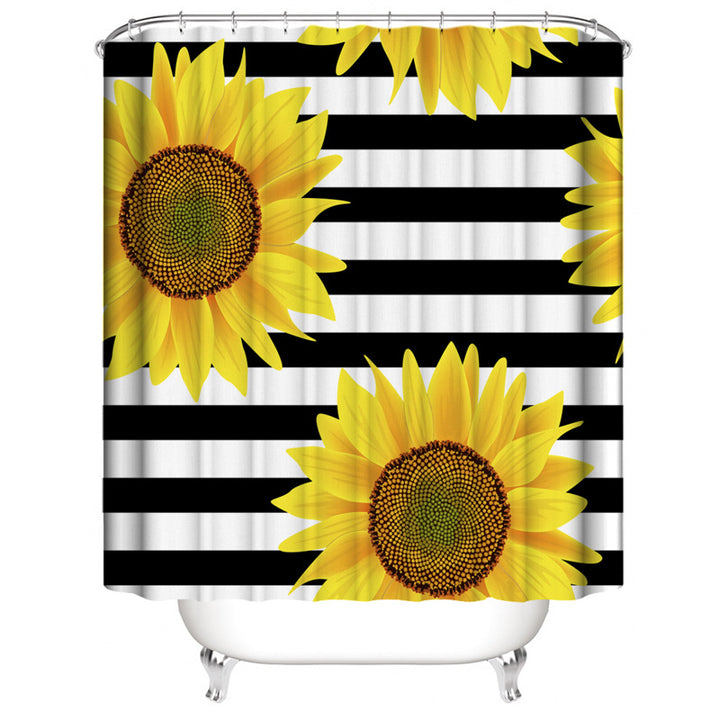 Floral Shower Curtain and Mat Set Stornfield