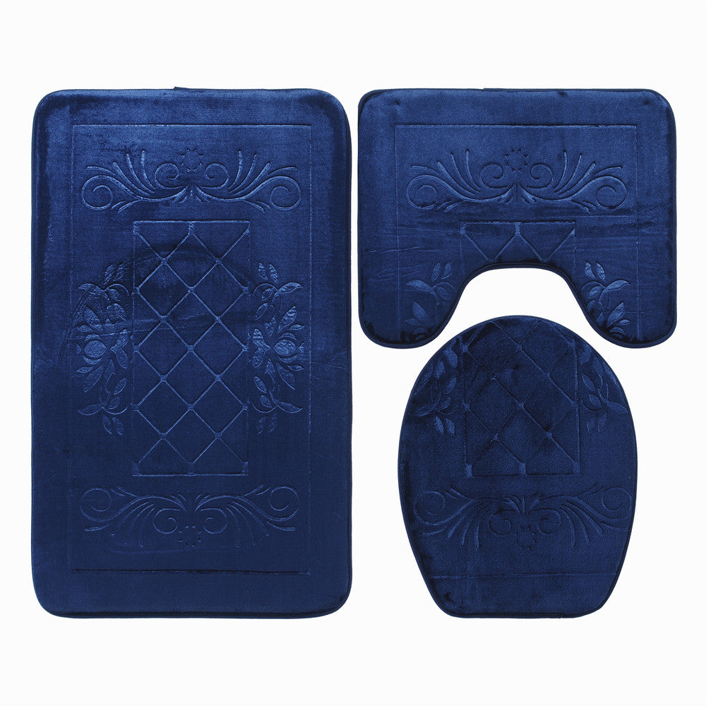 Soft Chenille Bath Mat Set Stornfield