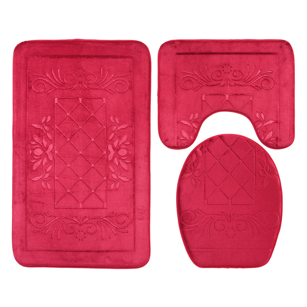 Soft Chenille Bath Mat Set Stornfield