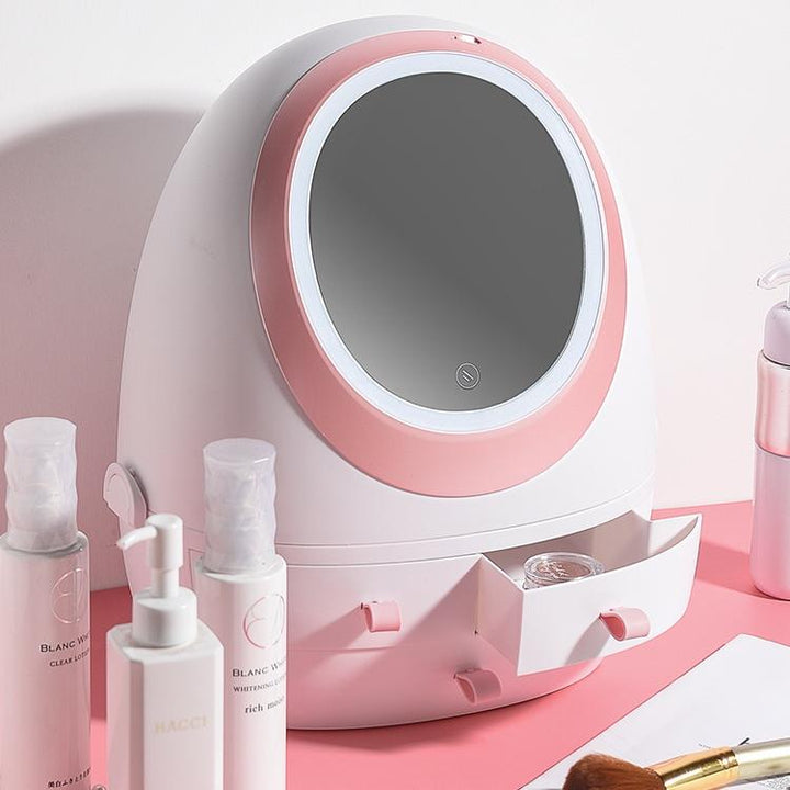 LED Mirror Cosmetic Storage Box | Stornfield