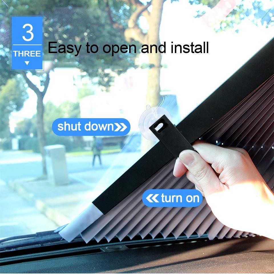 Retractable Car Windshield Sun Shade | Stornfield