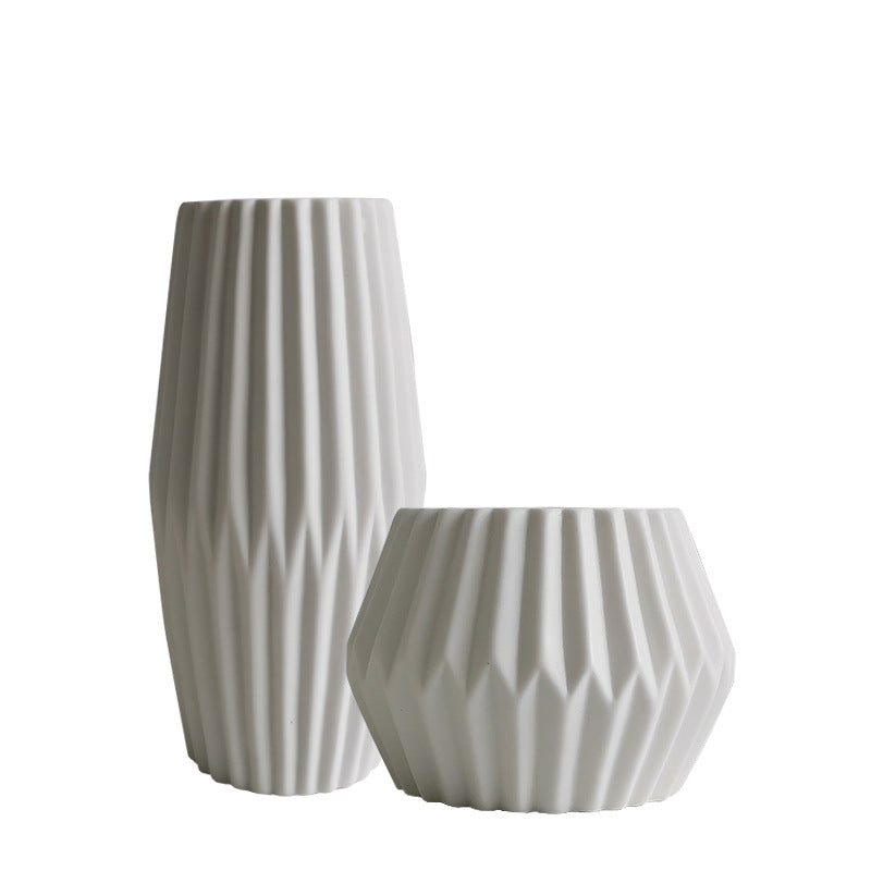 Textured Ceramic Geometric Planter Stornfeild