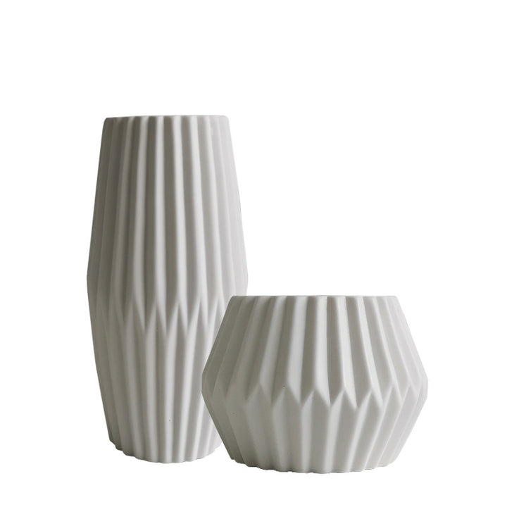 Textured Ceramic Geometric Planter Stornfeild