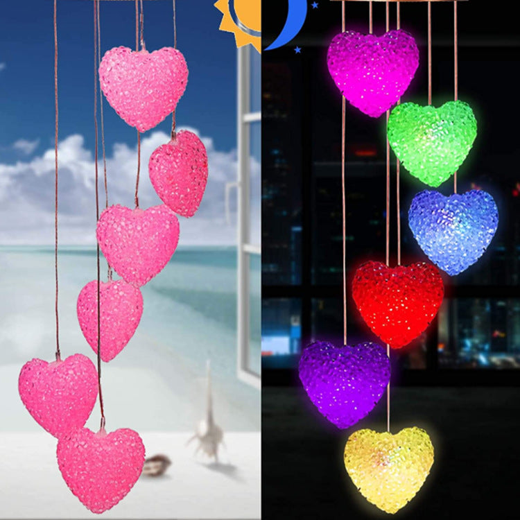 LED Solar Butterfly Wind Chime Garden Hanging Light Stornfield