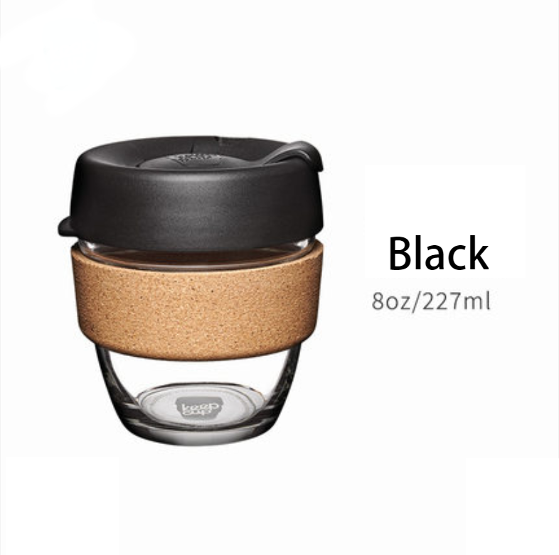 Stornfield | Reusable & Portable Glass Coffee Cup With Lid & Sleeve, For Home, Travel & More