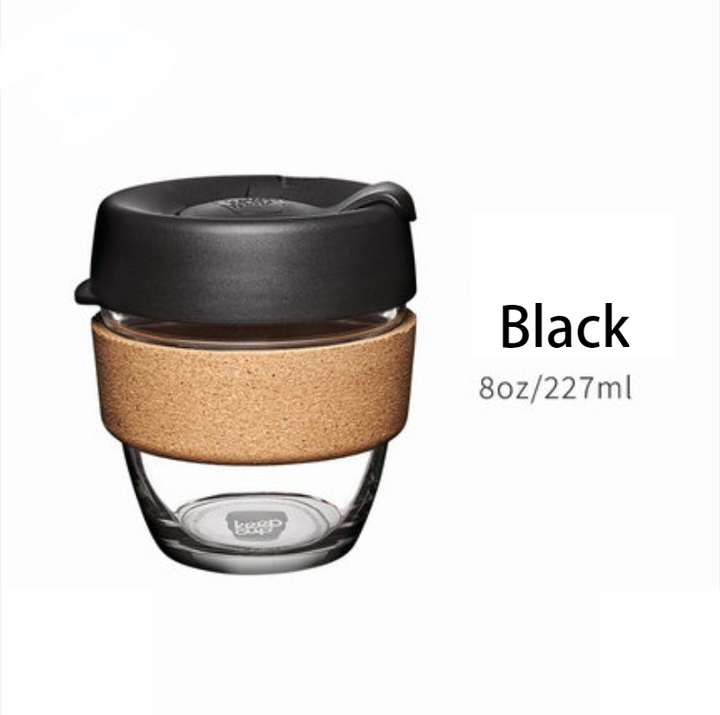 Stornfield | Reusable & Portable Glass Coffee Cup With Lid & Sleeve, For Home, Travel & More