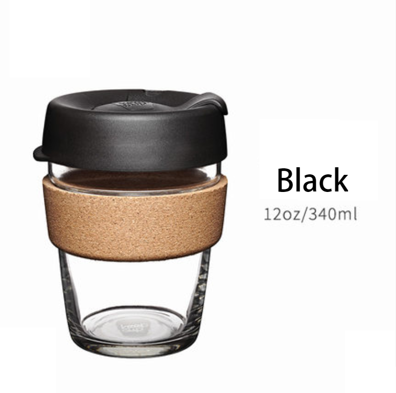 Stornfield | Reusable & Portable Glass Coffee Cup With Lid & Sleeve, For Home, Travel & More