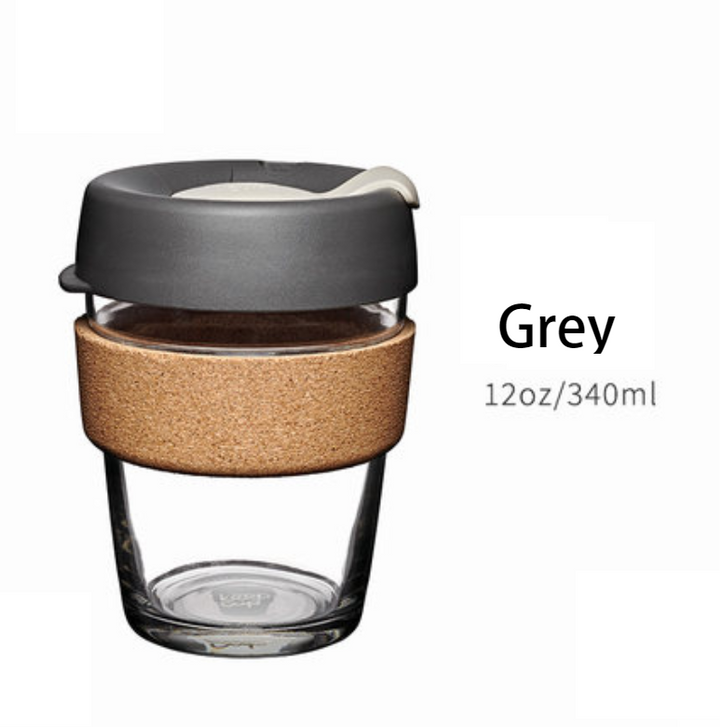 Stornfield | Reusable & Portable Glass Coffee Cup With Lid & Sleeve, For Home, Travel & More